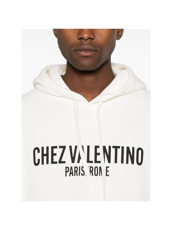 Valentino White Hoodies