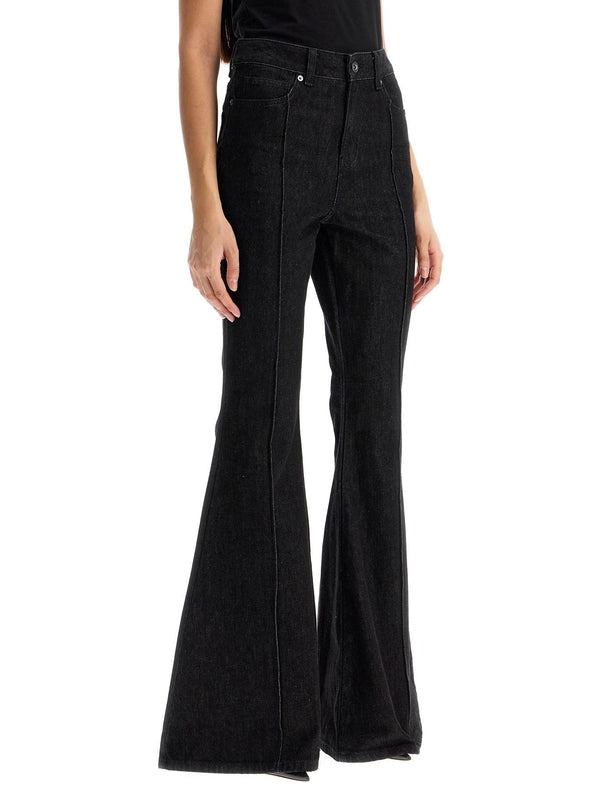 Black Flared Denim Pants