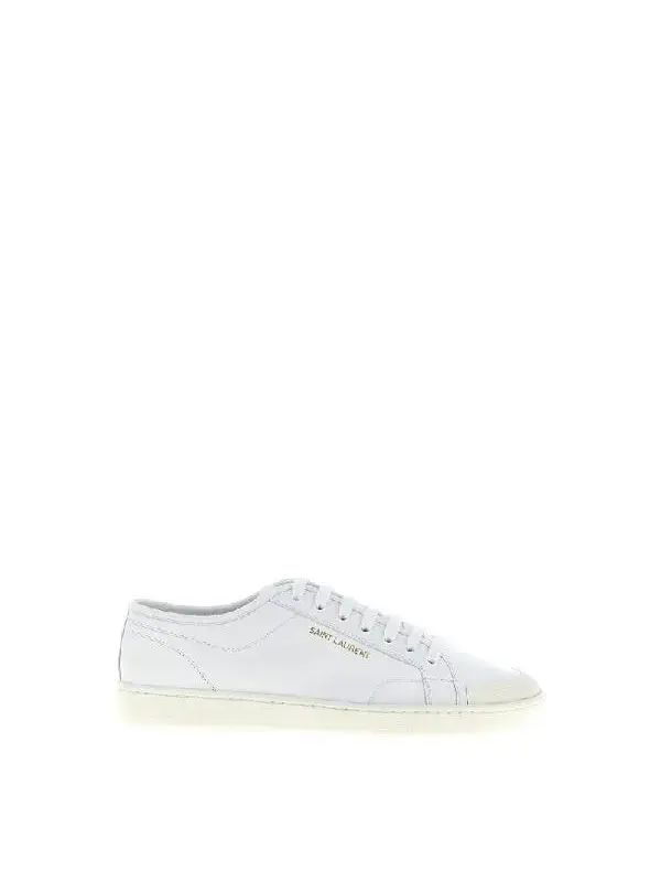 Saint Laurent White Low Top Sneakers