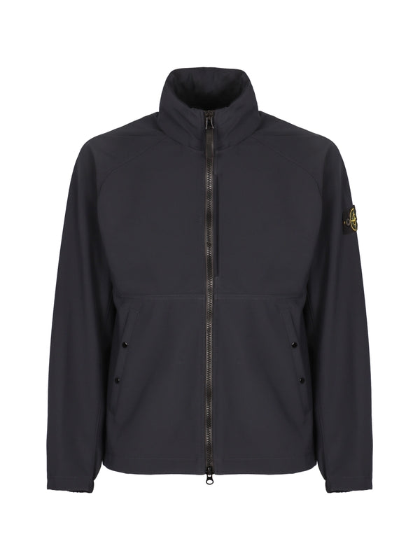 Wappen Patch High-Neck Zip-Up Jacket