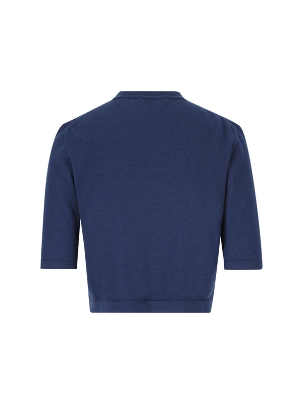 Jacquard Logo Cashmere Knit