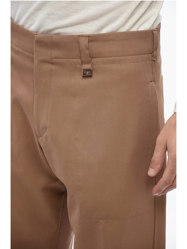 Beige Wool Pants