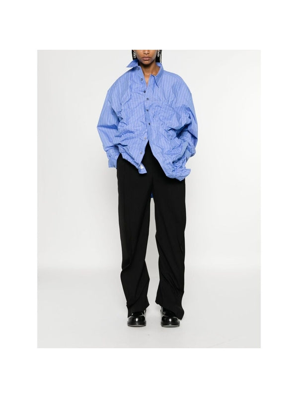 Pleated Detail Straight Pants
