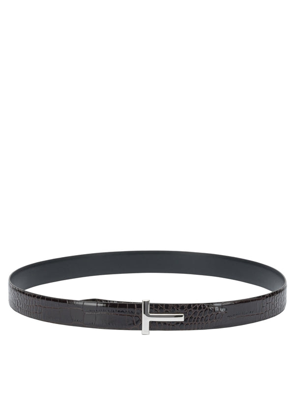 Tom Ford Brown Leather Belts