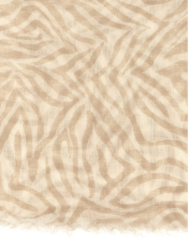 Zebra Pattern
  Linen Muffler