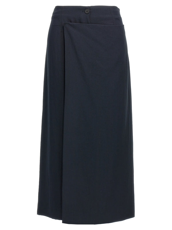 Wrap Detail Long Skirt