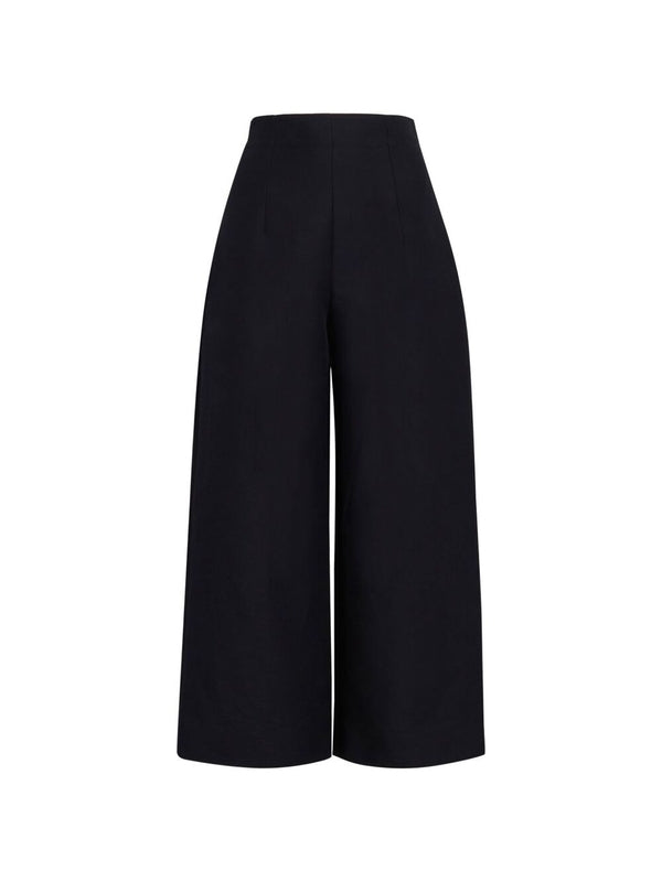 Straight Crop Cotton
  Pants