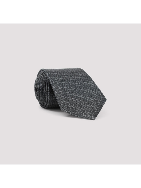 All-Over Logo Silk Tie