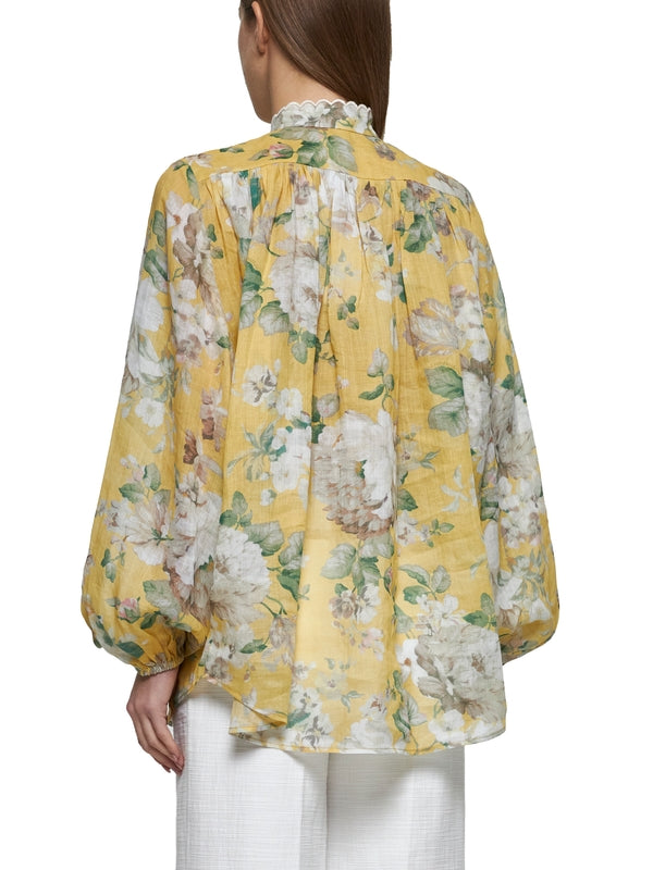 Acacia Flower Printed Blouse