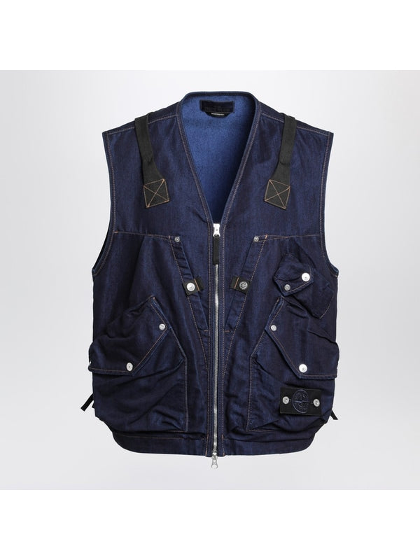 Stone Island Blue Vests