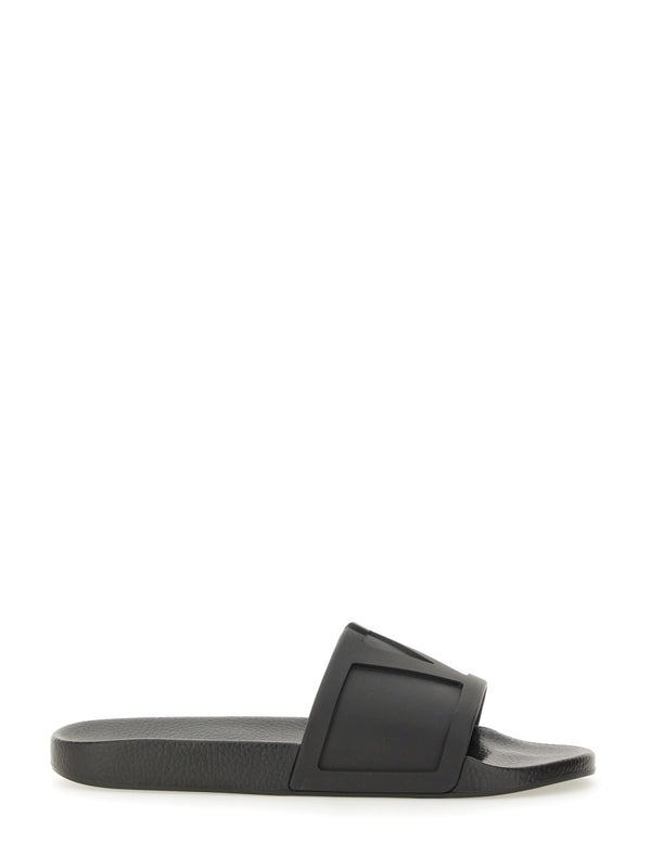 Valentino Black Slides