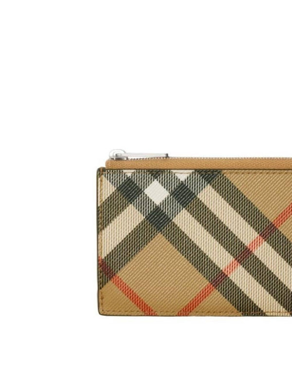 Vintage Check Card Wallet