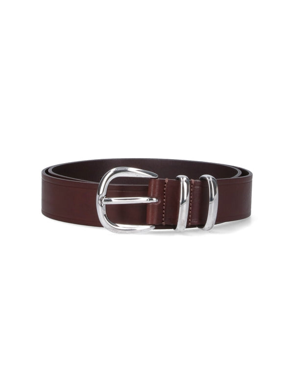 Sunflower Burgundy Leather Belts