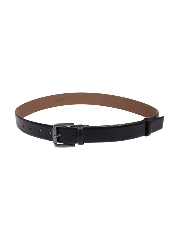 Wet Leather 35 Logo Buckle Belt