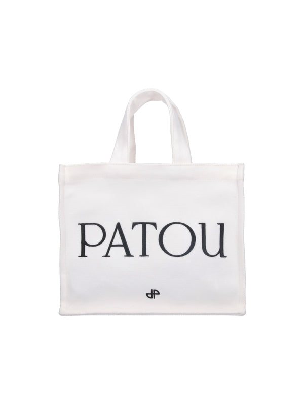 PATOU - Logo Cotton Tote Bag - Jente