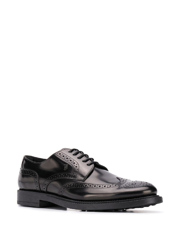 Brogue Leather Lace-up Shoes