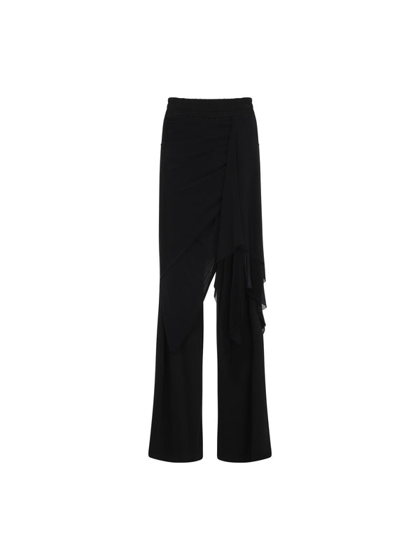 P-frizzia Scarf Detail Pants