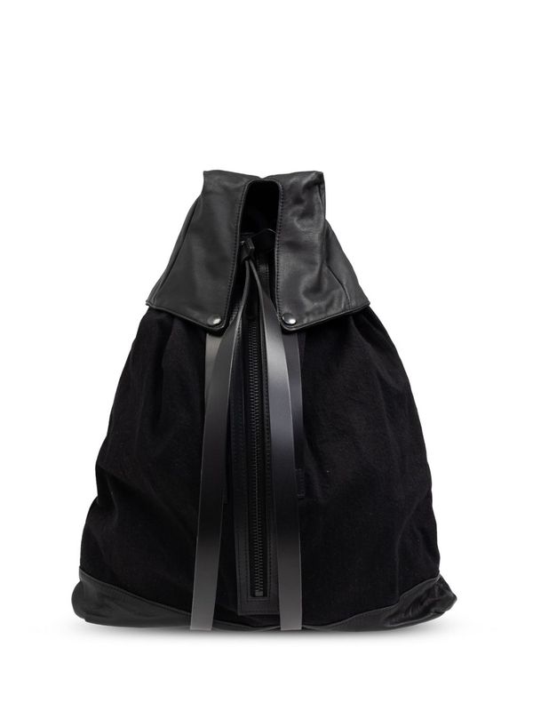 Cotton Leather Backpack