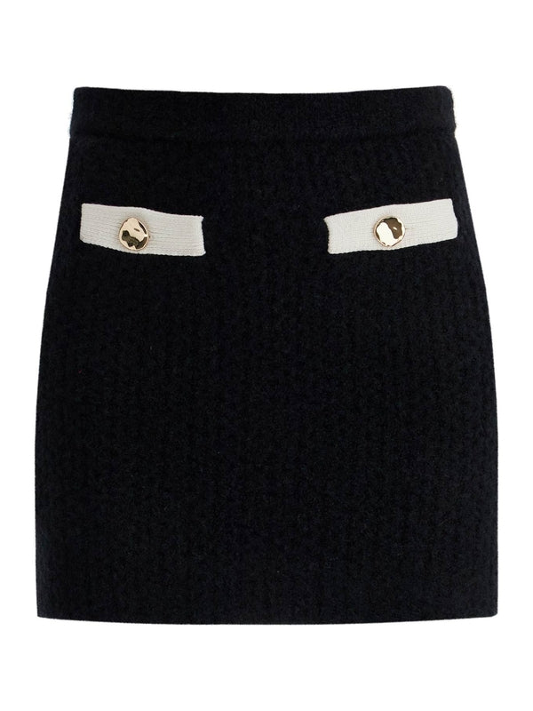 Alpaca Blend Knit Mini Skirt