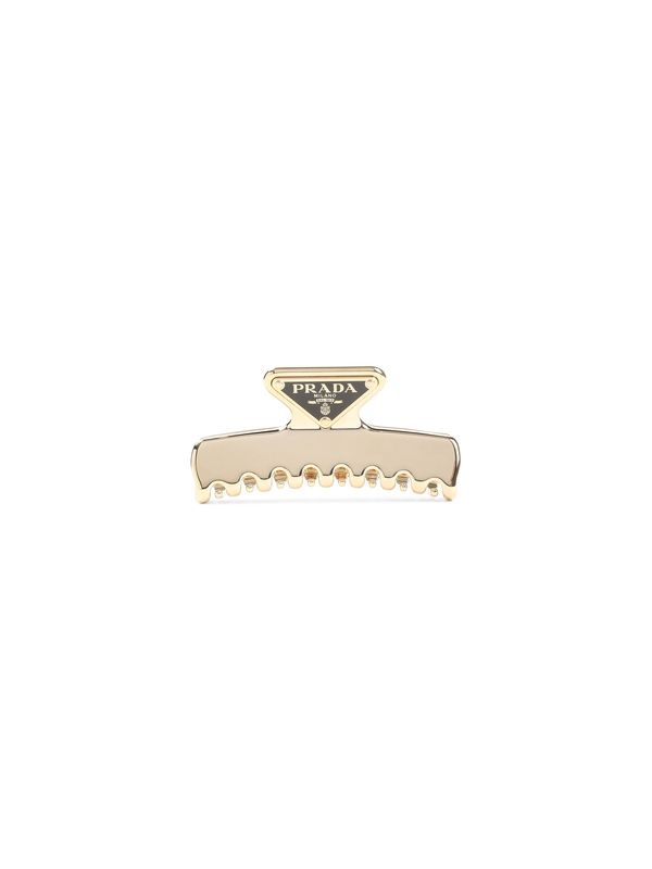 Triangle Logo Metal Hair Clip