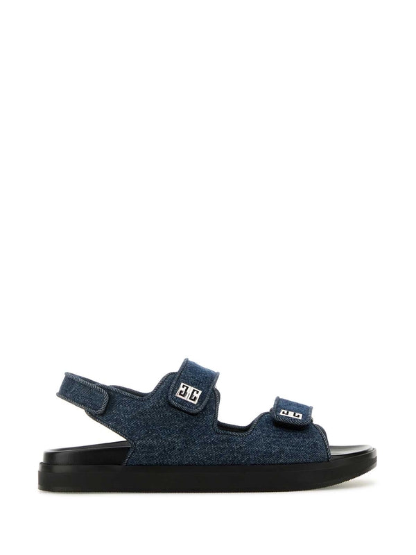 4g Detail Strap Denim Sandals