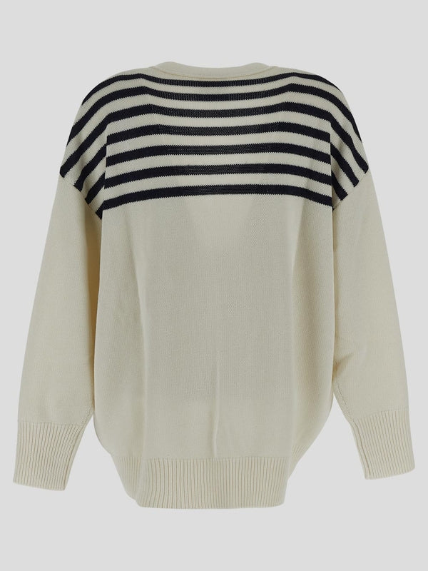 4g Logo Stripe Cardigan