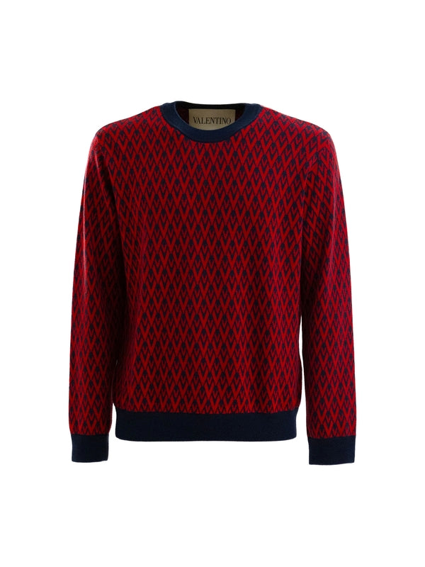 Valentino Red Knitted