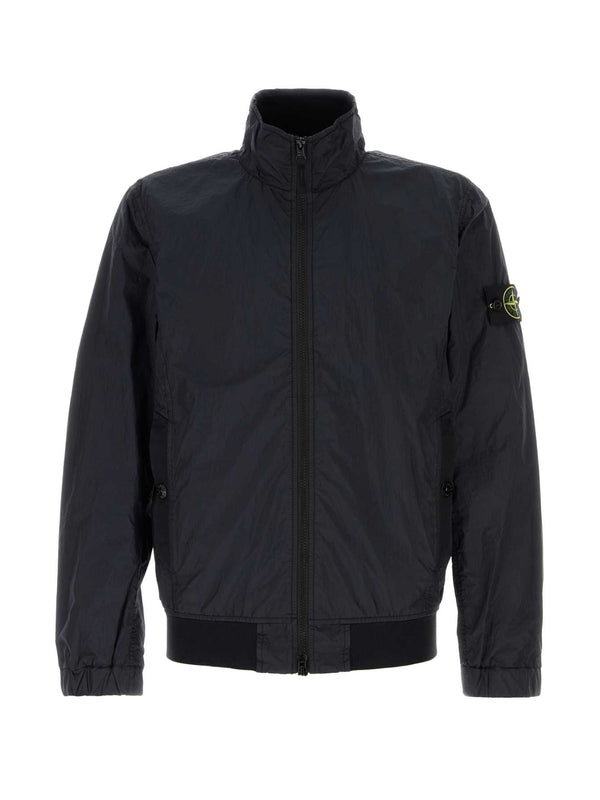 Wappen Patch Nylon Zip-up Jacket
