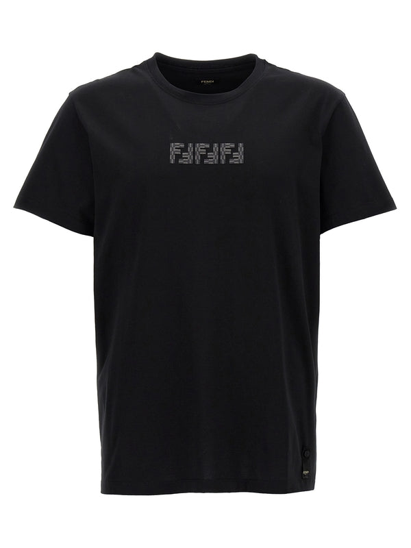 FENDI - FF Logo Short
  Sleeve T-Shirt - Jente