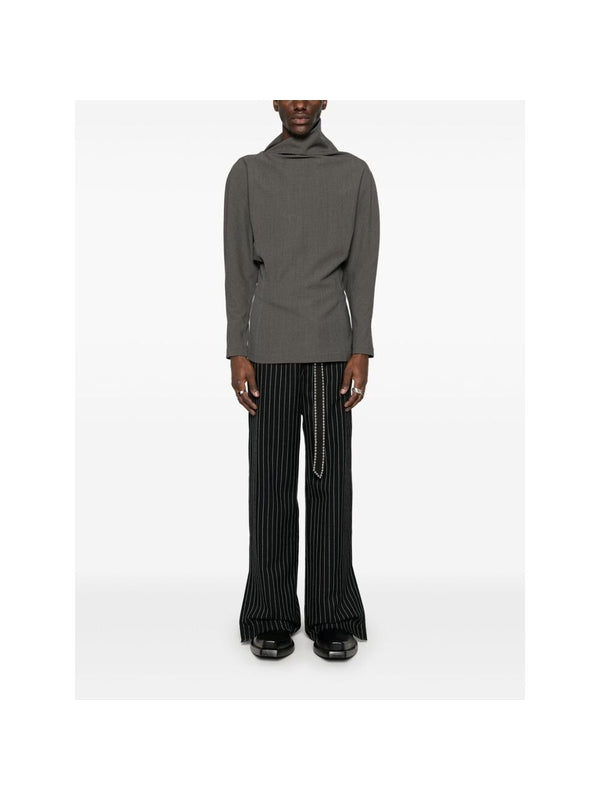 Trouble Stripe Wool Blend Pants