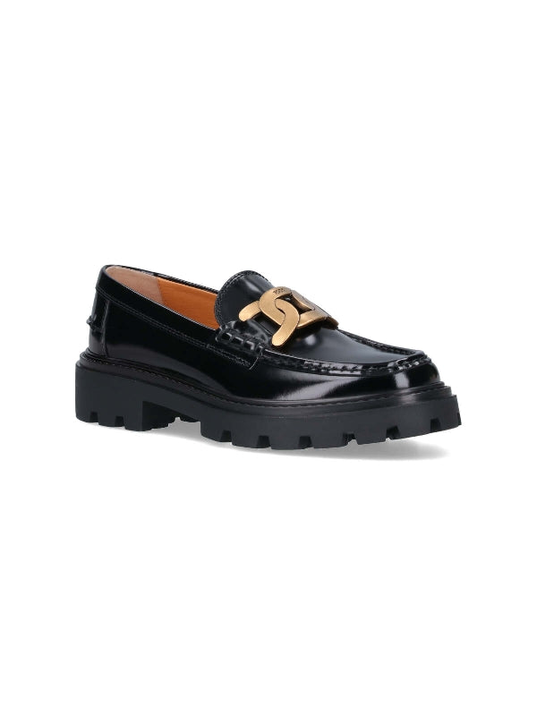 TOD'S - Chain Detail Leather Loafers - Jente