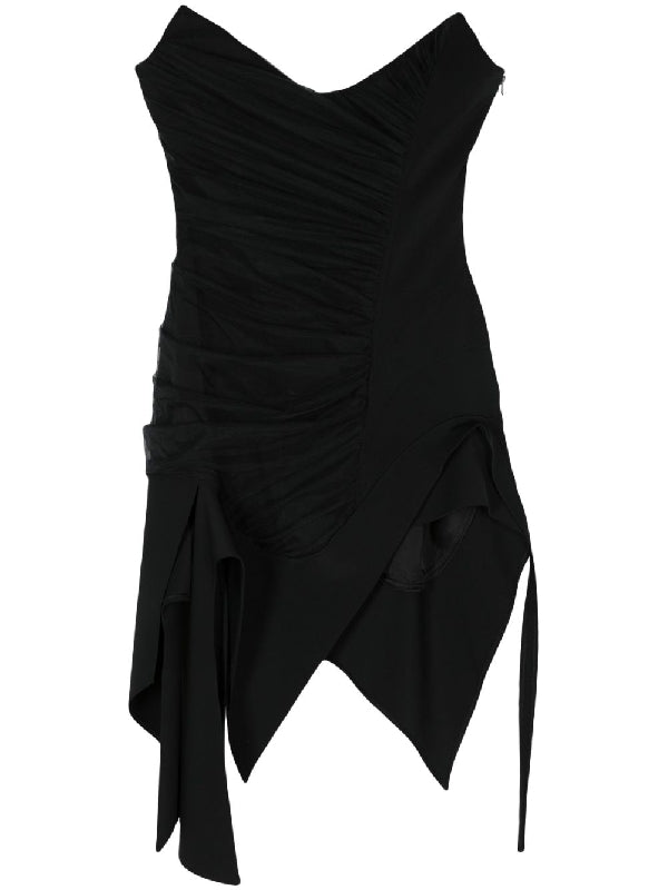 Bustier Ruched Mini Dress