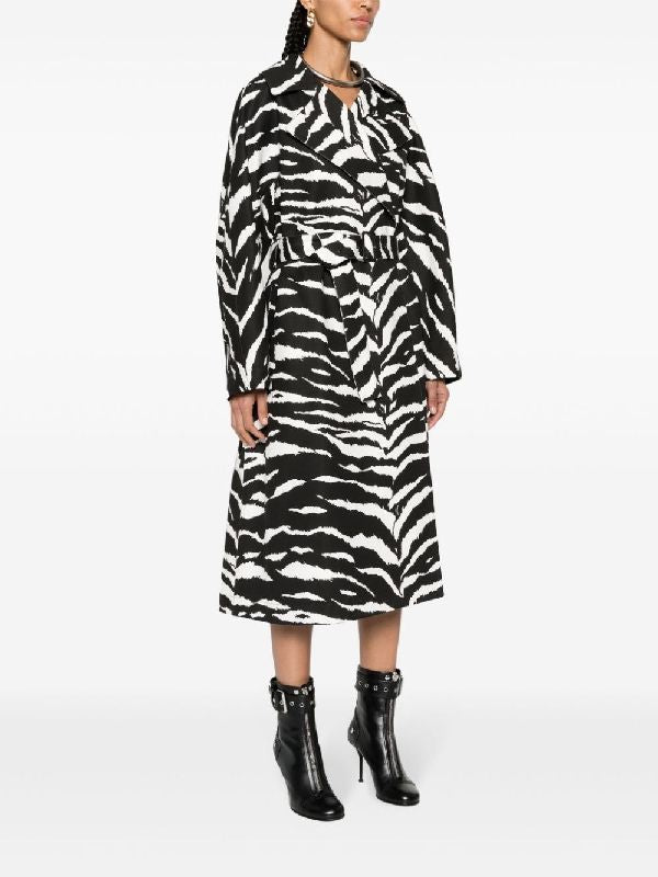 Animal
  Printing Belted Coat