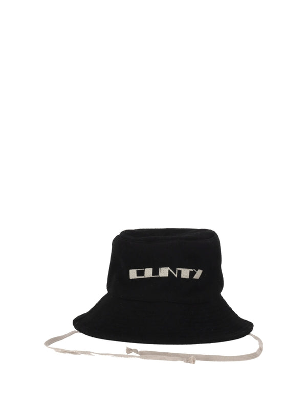 Rick Owens Black Bucket Hats
