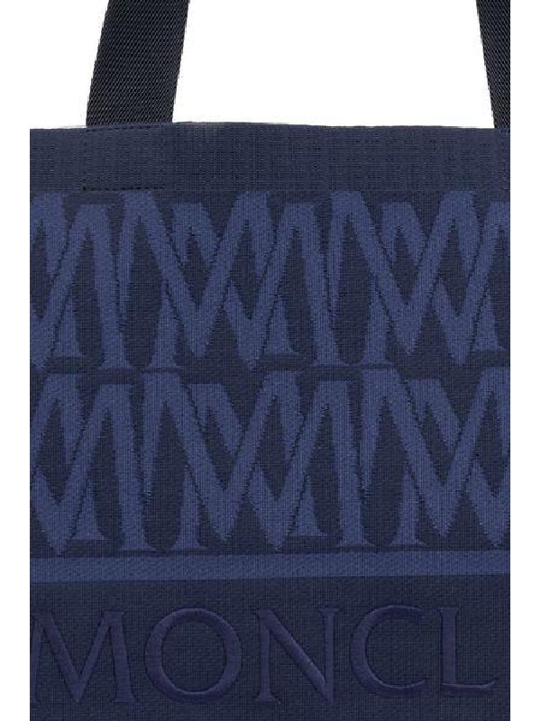 Logo Embroidery Knit Tote Bag