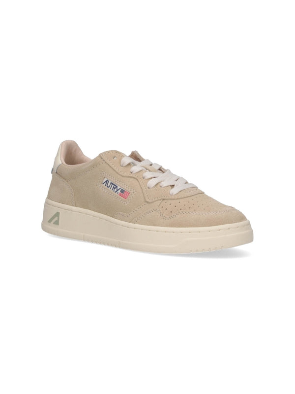 Autry Beige Low Top Sneakers