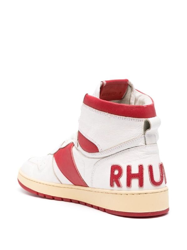 Back Logo Patch Color Block
  High-Top Sneakers