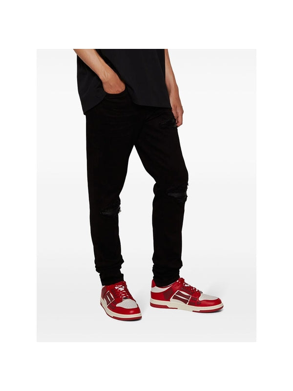 スケルレザーロートップスニーカー