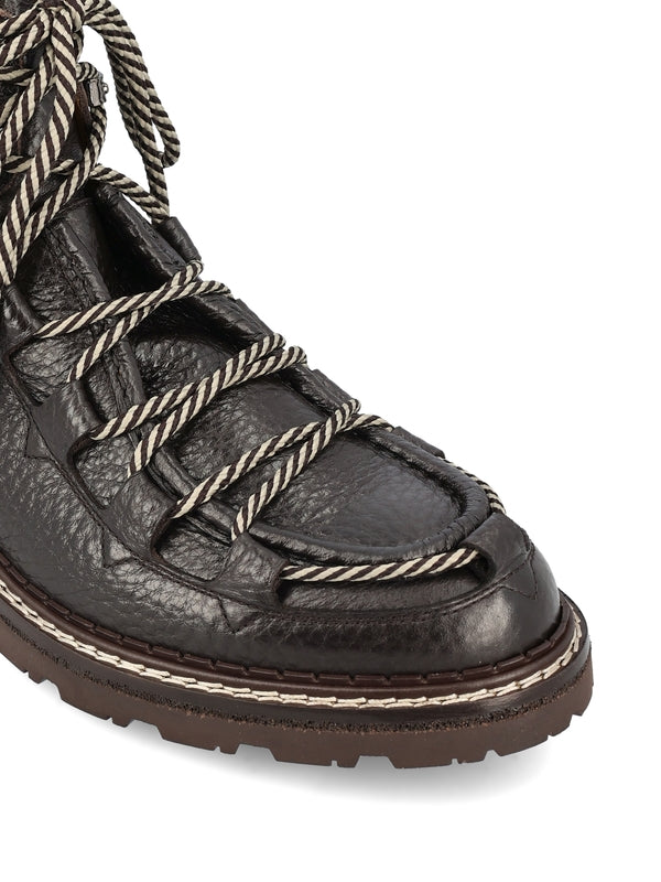 グレインレザーレースアップブーツ