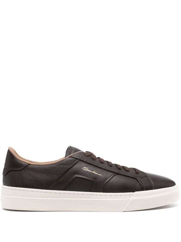 Logo Leather Lowtop Sneakers