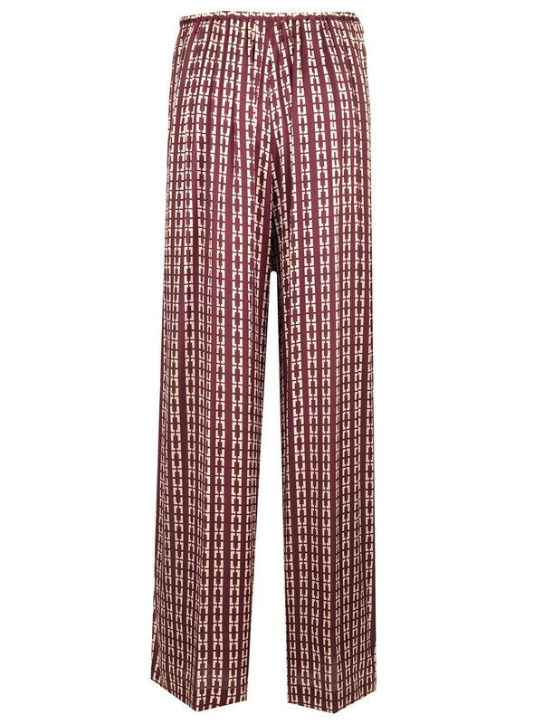 Chaonette Printed Satin Trousers