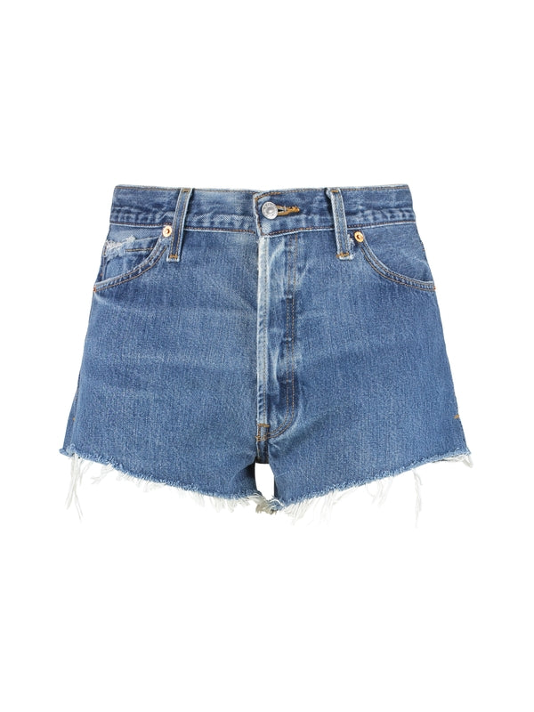 Re/Done Blue Shorts