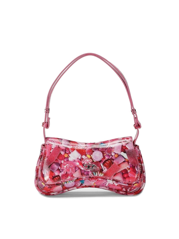 Play Logo Graphic Printed Shoulder Bag