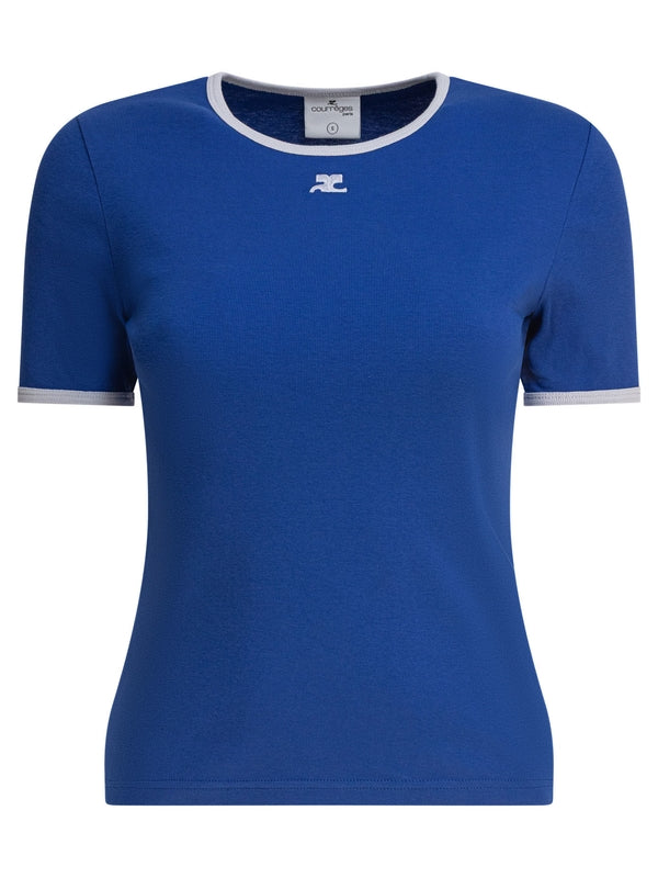 Logo Embroidery Cotton Short Sleeve T-Shirt