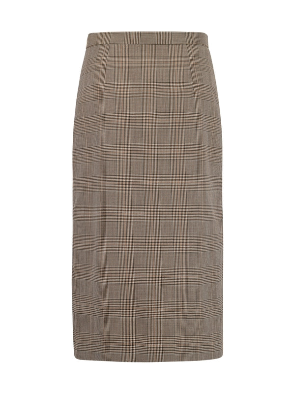 LARDINI - Check Midi Skirt - Jente