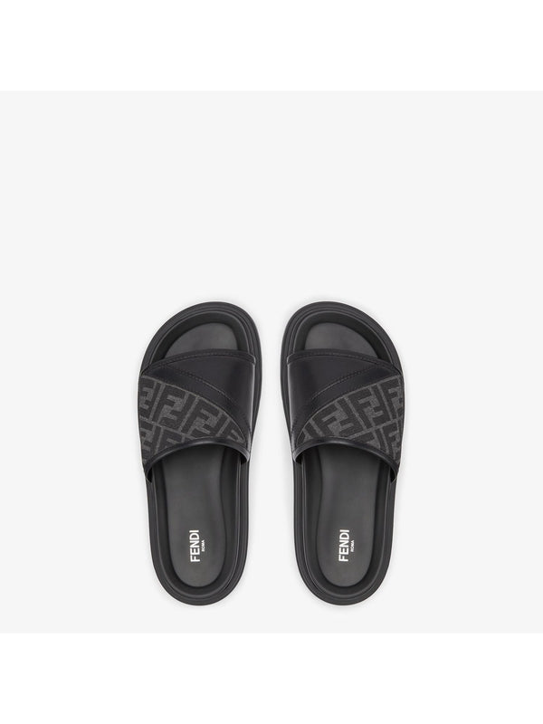 Fendi Black Slides