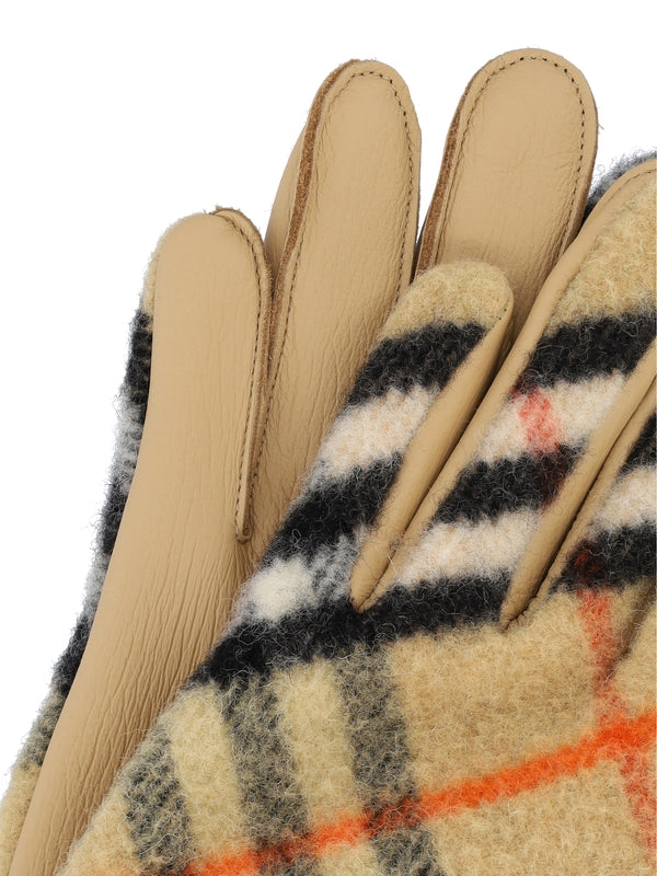 Check Pattern Wool Gloves