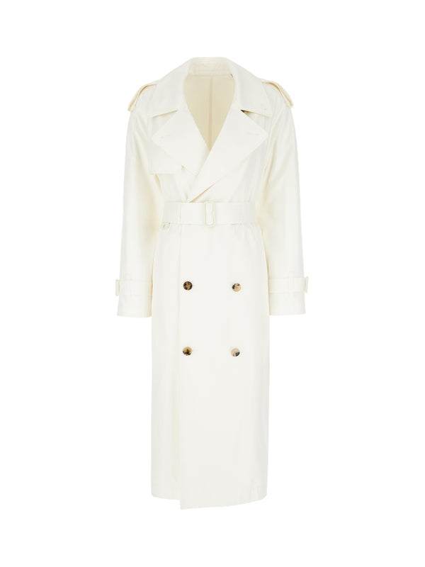 Belted Double Trench Coat