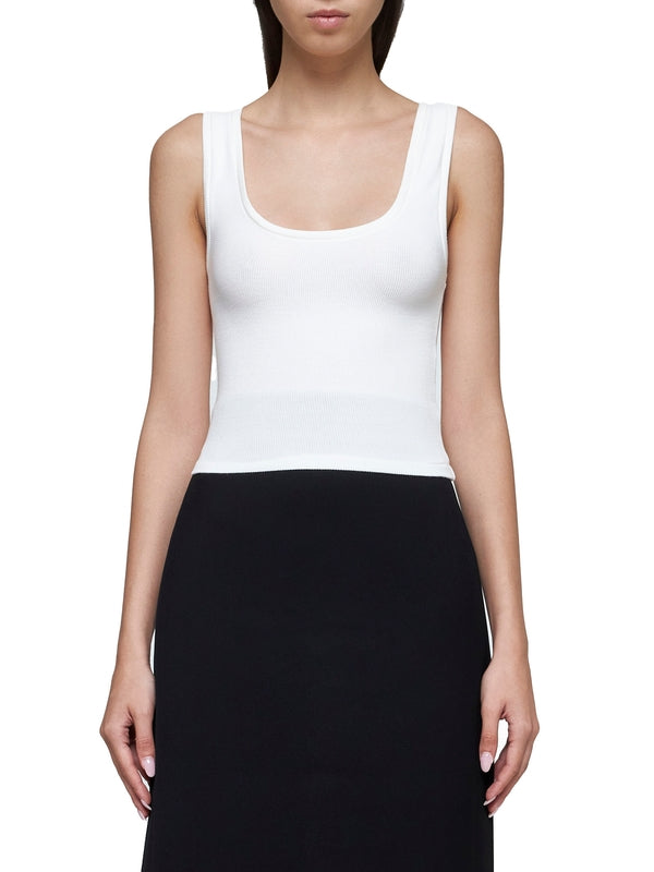 Round-Neck Sleeveless Top