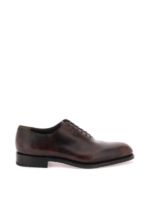 Calfskin Lace Up Oxford Shoes - Jente